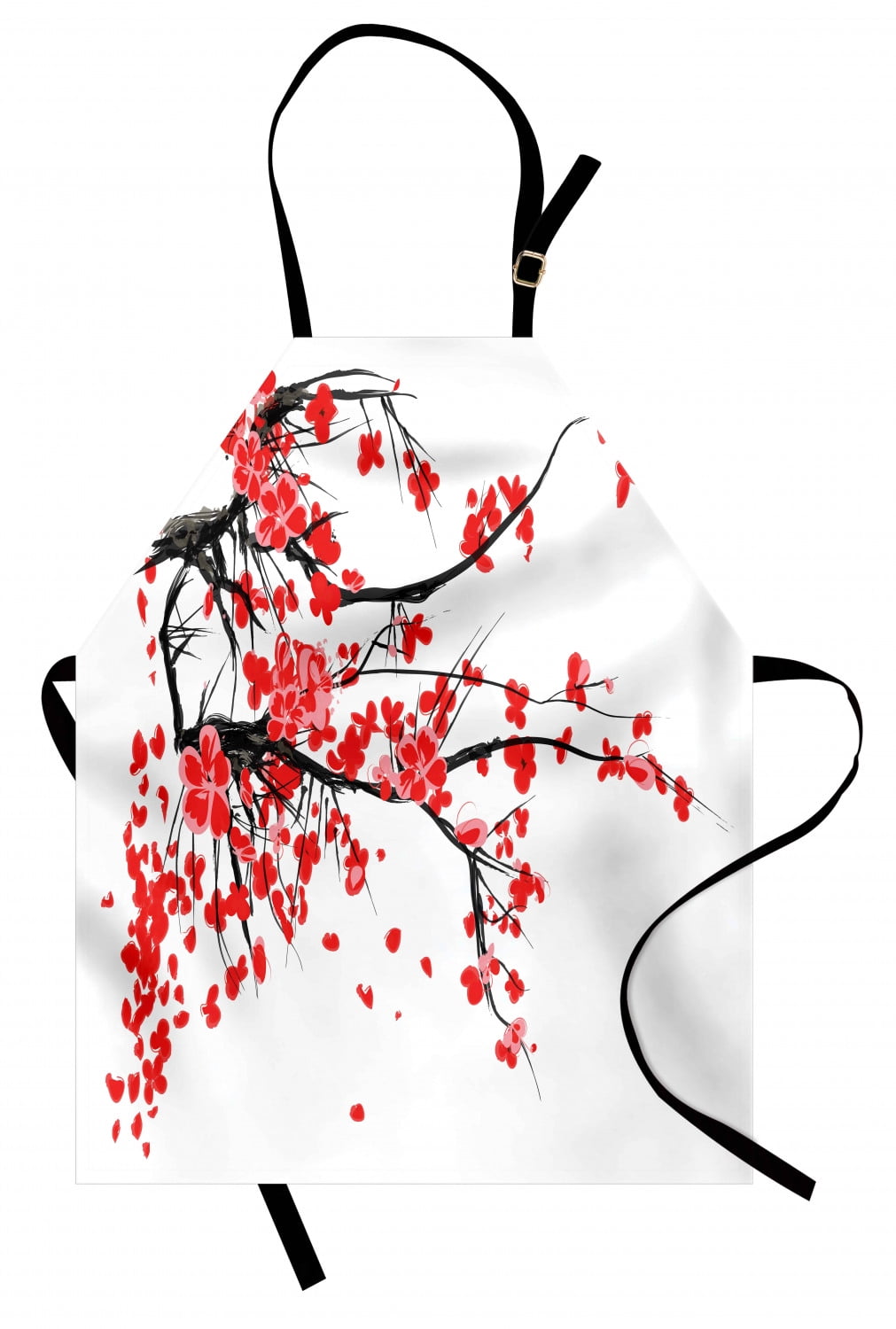 Floral Apron Japanese Cherry Blossom Sakura Blooms Branch Spring