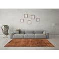 thumbnail image 3 of Ahgly Company Indoor Square Oriental Orange Industrial Area Rugs, 7' Square, 3 of 4