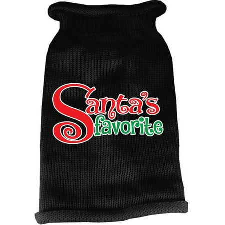 Mirage 621-18 XXLBK Santas Favorite Knit Pet Sweater Black 2X-Large