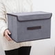 thumbnail image 4 of Caja de Almacenamiento Plegable de Tela de Lino con Tapa - Paquete de 2 Organizadores de Tela para Ropa, Juguetes y Organización Del Hogar, 36 X 25 X 23 Cm, Asas, Diseño Compacto, 4 of 4