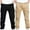 Khaki-13, variant on Sentuca 2PC Boys Pants with Pockets Cargo Pants School Uniform Casual Outdoor Sports Trousers for Kids Clothes