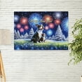 thumbnail image 2 of Happy New Year Boston Terrier Family Cheer Winter Midnight Firework Horizontal Matte Canvas Poster Gentleman Dog Lover Gifts Wall Art Home Decor - 02025, 2 of 5