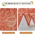 thumbnail image 4 of Autumn Tablecloth Rectangle, Fall Harvest Pumpkin Table Cloths, Printed Thanksgiving Elements Stain Resistant Washable Table Cover for Dining, Party, Holiday Decor - Rust, 60 x 84 Inch, 4 of 6