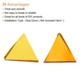thumbnail image 4 of Uxcell 200g Stained Glass Mosaic Triangle 0.55'' Orange Glass Mosaic Tiles Bulk for Craft Handmade Project, 4 of 8