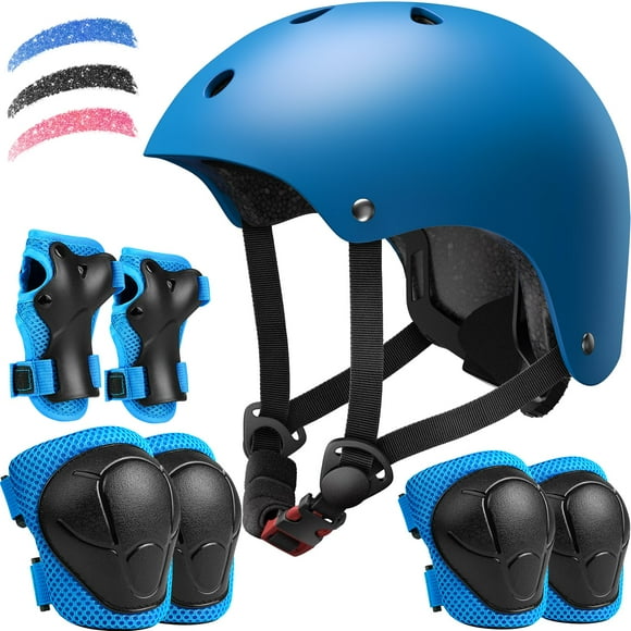 Juego de cascos de bicicleta para niños DARME, ajustables de 3 a 15 años con almohadillas