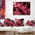 thumbnail image 3 of Designart Unique Magenta Fractal Design Pattern - Abstract Throw Pillow - 16x16, 3 of 4