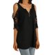 thumbnail image 5 of SAYOO Camiseta de mujer , camisola hueca con decoración de cremallera, ropa de verano SAYOO  Sexy, 5 of 8