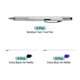 thumbnail image 3 of 4pcs 6 in 1 Multitool Tech Tool Pen Gifts for Men with Ballpoint Pen, Ruler, Screwdriver, Stylus, Silver, 3 of 5