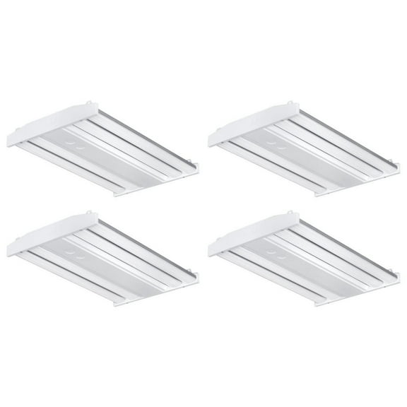 (case of 4) Hubbell Columbia Lighting LED Linear High Bay, 5000K, 10,500 Lumens, 74 watts, wide light distribution, 22.7 inches long, 0-10V Dimming, 2 ft LED High Bay, CLB2-50LX-W-EDU