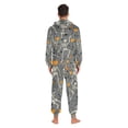 thumbnail image 4 of FORMRS Onesies Pajama for Adults Unisex Hoodie Winter Jumpsuit One Piece Sleepwear, Sizes S-2XL, Halloween Dancing Skeleton, 4 of 7