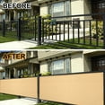 thumbnail image 5 of Eden's Decor Balcony Privacy Screen Cover Mesh Windscreen Weather-Resistant UV Protection for Backyard Deck Patio Balcony Pool Porch Fence Railing Gardening (Beige 4'x 15'), 5 of 5