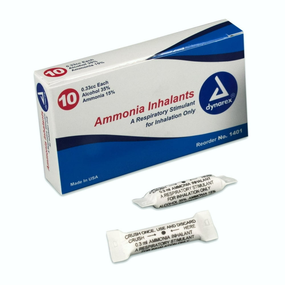 Ammonia Inhalants Box of 10