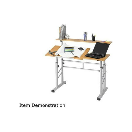 UPC: 0073555396508 | Safco Height-Adjustable Split Level Drafting Table 1 Each