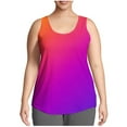 thumbnail image 2 of HVOBTTY Débardeur d'Été Confortable pour Femmes, Grande Taille, Imprimé Mode, Sans Manches, Col Rond, Léger, Polyvalent, Quotidien, Rose Vif, XXXxxl, 2 of 4