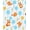 Orange, Pattern 6, variant on ODIKA 4'x6' Machine Washable Non-Slip Area Rug, Dreamy Woodland Friends Floating Among Stars and Balloons Motif High Traffic Rug, Orange, 682591
