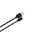 thumbnail image 3 of FELTECHELECTR 1Set Black Knitting Cover Design Micro USB Data Sync Charging Cable for Devices 3Meters, 3 of 8