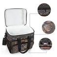 thumbnail image 6 of Cooler bag Vintage Wooden Floral 15L Insulated Lunch Bag Large Cooler Suitable for camping and picnics, 6 of 7