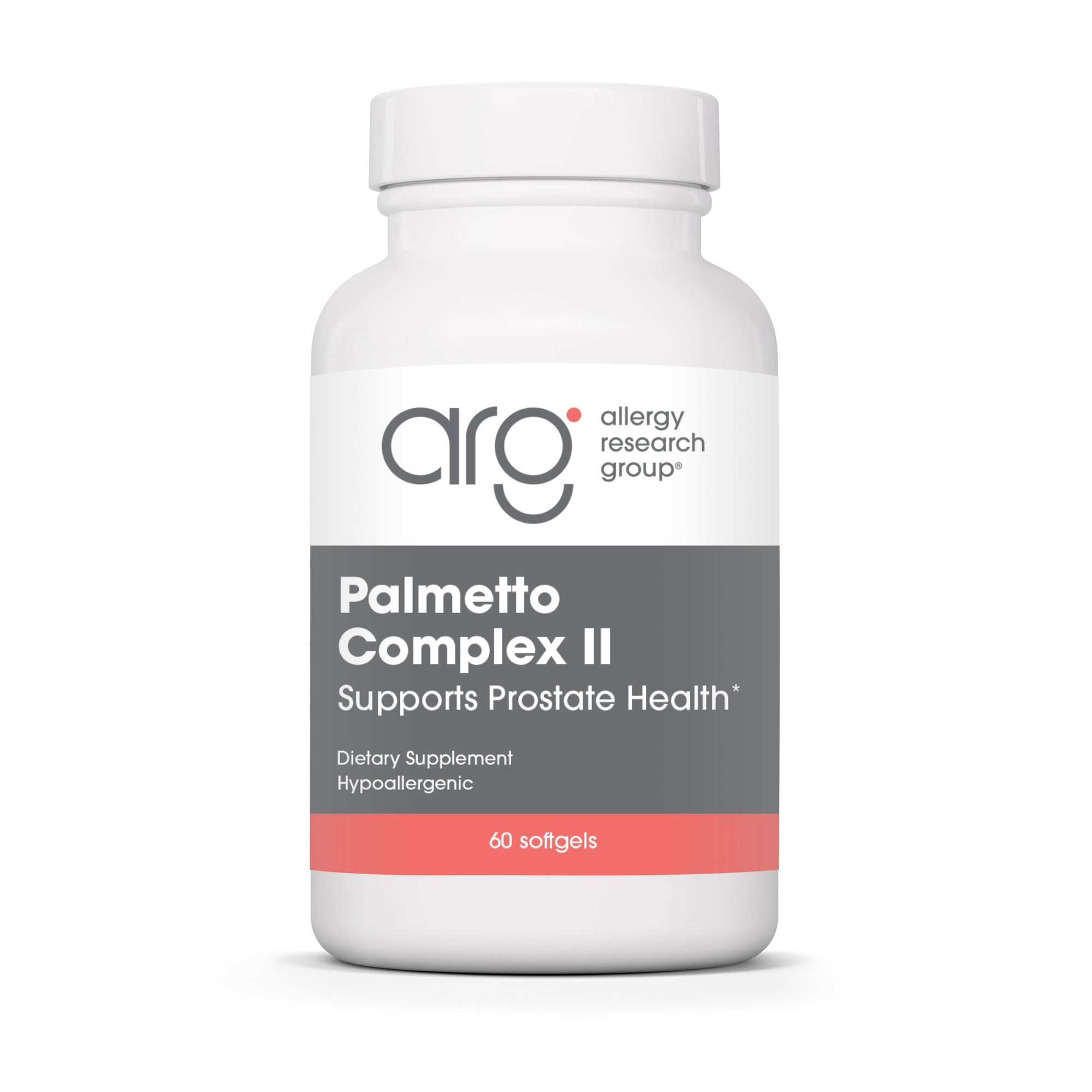 ARG Palmetto Complex II - Saw Palmetto Supplement with Lycopene for Men - Prostate & Urinary Support - Hypoallergenic - 30 Servings - 60 Softgels
