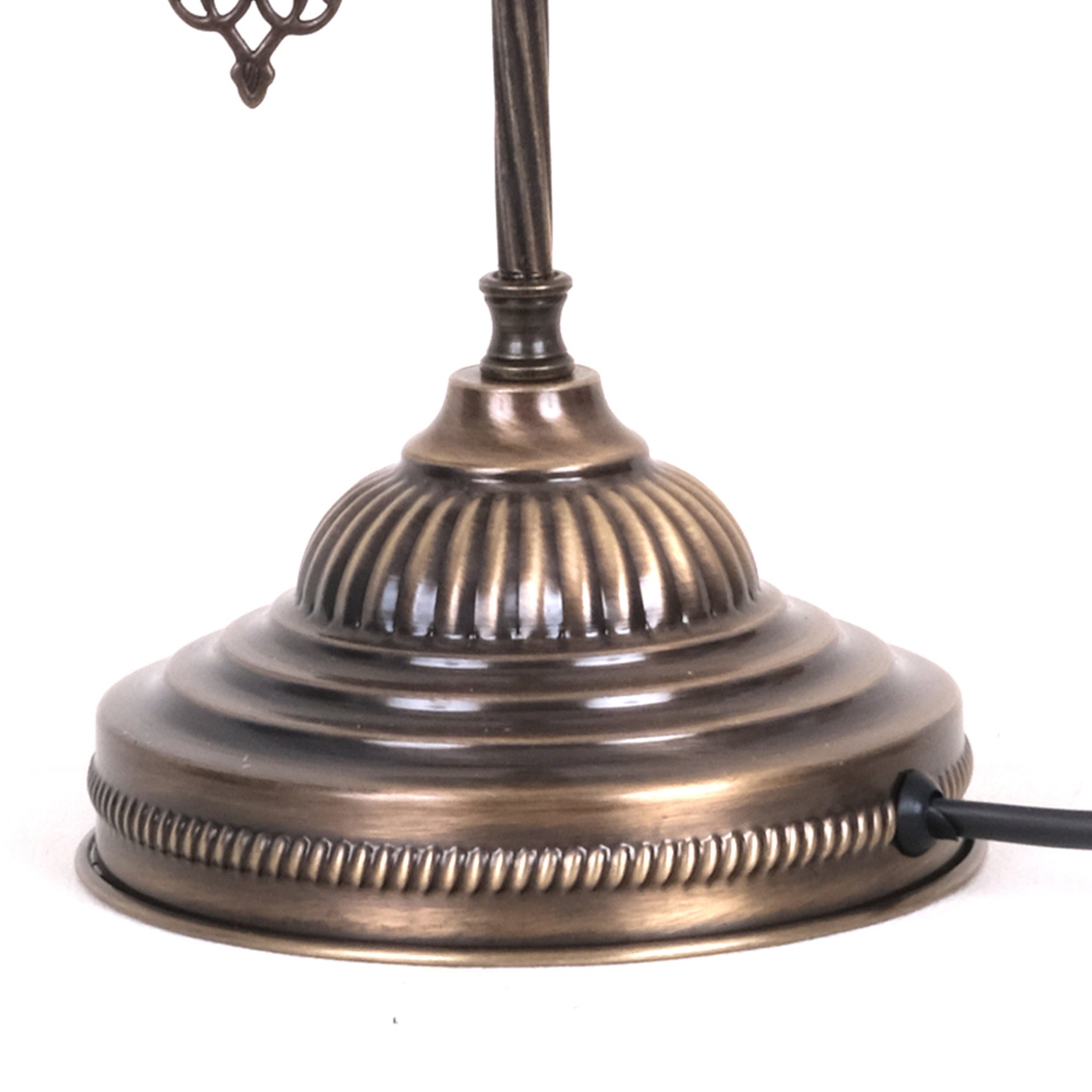 Asylove Mosaic Moroccan Swan Lamp, Turkish Tiffany Lamp, Decorative Table Lamp, Globe Desk Lamp, Authentic Lighting, Made in Turkiye, 5 inch Size Spheres, Lamp Dimensions 18.5 x 9 Inch
