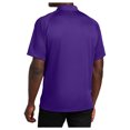 thumbnail image 2 of Yellow Rooster Men's Short Sleeve Dry Zone Raglan Male Polo Shirt Purple 3XL, 2 of 5