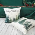 thumbnail image 3 of Christmas Tree Throw Pillow Covers 12x20 Inch Set of 2 Merry Christmas Snowflake Winter Decor Lumbar Cushion Cases for Couch Home Decorations, 3 of 6