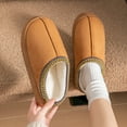 thumbnail image 6 of Women House Bedroom Slippers,Hard Sole Thick Platform Shoes Indoor Outdoor with Fuzzy Lining Memory Foam Slip On Size 6, 6 of 9