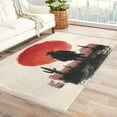 thumbnail image 1 of Cowboy Rugs for Living Room - 3x5 Rug - Cowboy Rug - Western Red Sun Area Rug - Boys Wild West Rugs - Western Desert Carpet, 1 of 7