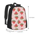 thumbnail image 3 of Vsdgher Hand Drawn Watermelon Print Backpack for Women Men School Bookbag with Laptop Compartment for College Work Travel, Simple Fashion Casual Daypack, Fit 15" Laptop, 3 of 8
