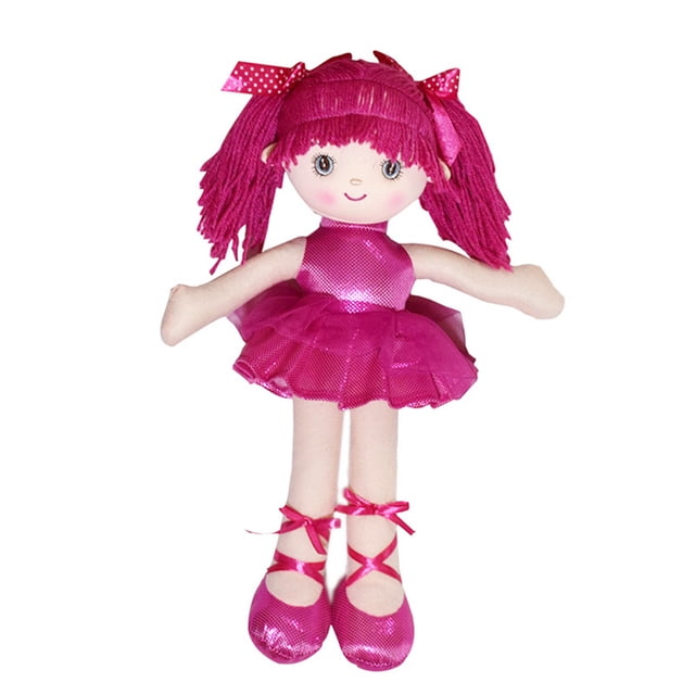 Juguete de peluche de baile de dibujos animados linda niña juguetes para niños niñas cumpleaños Navidad muñeca de peluche de los niños de regalo Scienceny WJ3862-02B