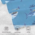 thumbnail image 3 of Sunglasses Shark Palm Tree Bath Towel 100% Cotton Soft Thick High Absorbency Hand Face Towel Single Pack 16x28in, 3 of 7
