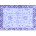 thumbnail image 1 of Ahgly Company Machine Washable Indoor Rectangle Oriental Blue Traditional Area Rugs, 7' x 10', 1 of 4