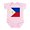 Petal Pink, variant on CafePress - Flag Of The Philippines Body Suit - Baby Light Bodysuit, Size Newborn - 24 Months