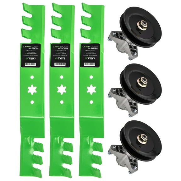 8TEN Spindle Toothed Blade Kit for MTD Cub Cadet 50 inch RZT 50 MK1002276