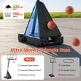 thumbnail image 5 of Basketball Hoop Outdoor Shatterproof PC Backboard, 4.92-10FT Stepless Adjustable Height, Portable Basketball Hoop with Wheels for Teens/Adults in Backyard, Driveway and Court, 5 of 9