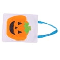 thumbnail image 1 of Bolsa De Caramelos De Vacaciones Para Niños, Bolsa De Asas Hermosa Para Niñas Para Niños Para Fiestas De Disfraces Para Fiestas De Caramelos De Vacaciones Para Niños ZAQW Calabaza blanca con hojas verdes, 1 of 8