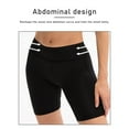 thumbnail image 4 of Women‘s High Waist Yoga Short Side Pocket Workout Tummy Control Bike Shorts Running Exercise Leggings, 4 of 8