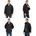 thumbnail image 6 of Men's Hooded Jacket, Sport Warm Hooded Outdoor Jacket Coats, Long Sleeve Running Jacket Sportswear, 6 of 9