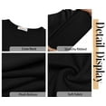 thumbnail image 6 of Fantaslook Fitted Long Sleeve Shirts for Women Stretch Casual Basic Tops Crewneck Ribbed Tees Shirts, 6 of 9