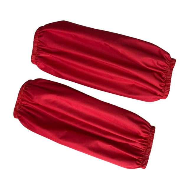 jifeng Housses de Manches Imperméables pour Garçons Filles Protection des Bras pour Maternelle Rouge