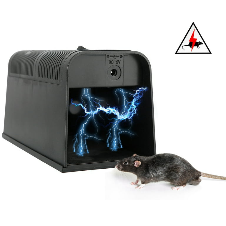Tebru Electric Rat Trap, Electronic High Voltage Rat Trap Electric Shock  Mice Mouse Rodent Killer, Electronic Mice Killer
