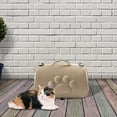thumbnail image 4 of Bolsa transportadora portátil para gatos, con orificios transpirables Estuche Duradero con cremalleras dobles Bolso de moda para mascotas para gatos , Dorado Salvador Bolsas para gatos, 4 of 10