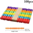 thumbnail image 1 of Coofit 100PCS Kids Ice Cream Stick DIY Safe Creative Wooden Popsicle Stick Ice Pop Stick, 1 of 10