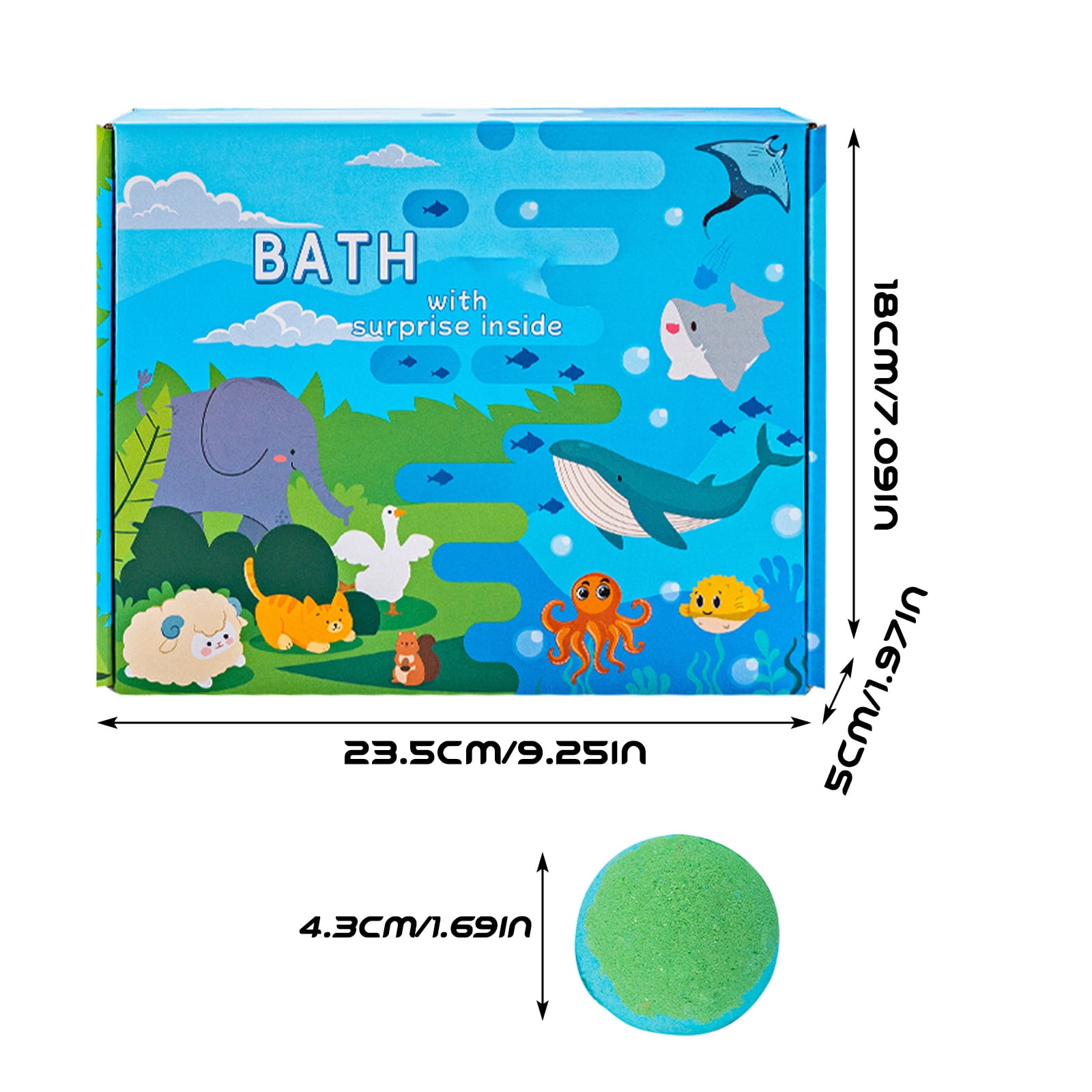 Bath bomb for Kids with Surprise Toys Inside, 20 Pcs Bath bomb, Easter Basket Stuffers, Easter Gifts for Kids, Bubbles for Kids, Bath Toys for Kids