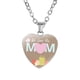 thumbnail image 3 of Collar para mamá con colgante de corazón regalos para el Día de la madre collar sencillo para mujer Plata, 3 of 8