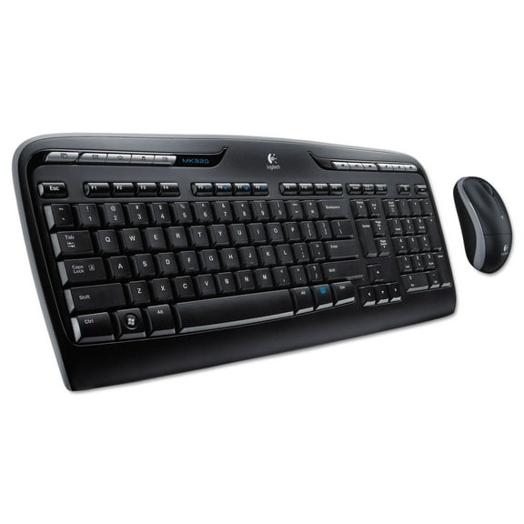 Logitech MK320 Wireless Keyboard Mouse Combo, 2.4 GHz Frequency/30 ft Wireless Range, Black (920002836)
