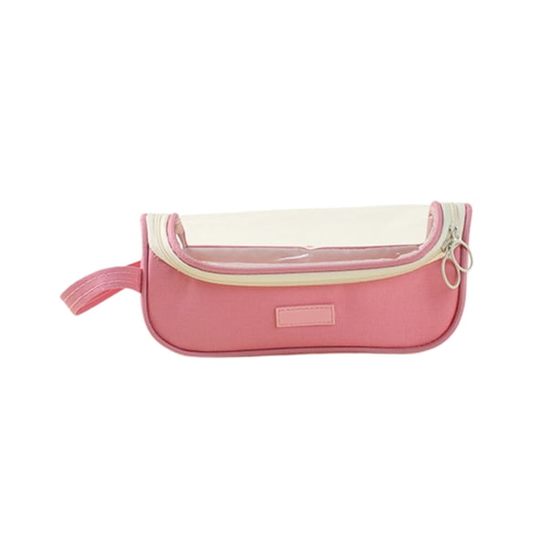 Estuche De Tela Para Lápices Estuche para lápices de gran capacidad con 5 compartimentos, color macarrón, 8,66 x 4,33 pulgadas Yulucky