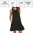 thumbnail image 2 of Vestido playero informal de verano para mujer Vestido playero plisado de color liso Adepaton  BST3005943-3, 2 of 5