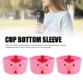thumbnail image 3 of Silicone Cartoon Chicken Water Bottle Bottom Sleeve 3pcs Set Fun Colorful Cup Protective Sleeve for Bottles and Cups Kids, 3 of 7