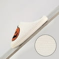 thumbnail image 4 of Halloween Pumpkin Slippers for Women Men Spooky Slides Soft Plush House Slippers Indoor Outdoor Shoes, 4 of 7