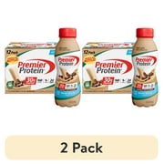 (2 pack) Premier Protein Shake, Café Latte, 30g Protein, 11.5 fl oz, 12 Ct